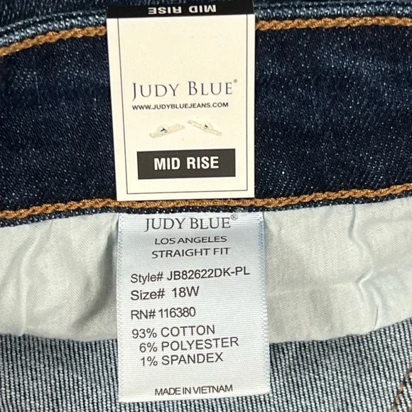 New Judy Blue Jeans Sz 18W - Picture 8 of 11